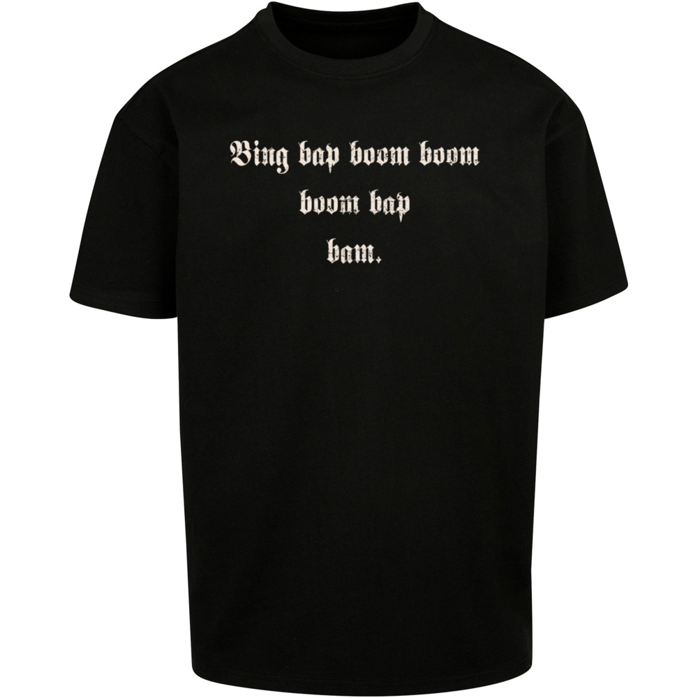 Mister Tee Upscale - Bing Bab Boom Heavy Oversize Tshirt Homme - Noir